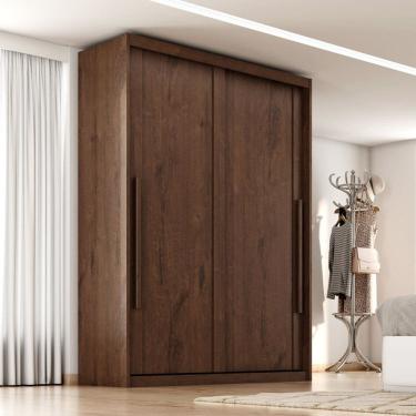 Imagem de Guarda-roupa Mdf 2 Portas 3 Gavetas Splendido Jacarandá