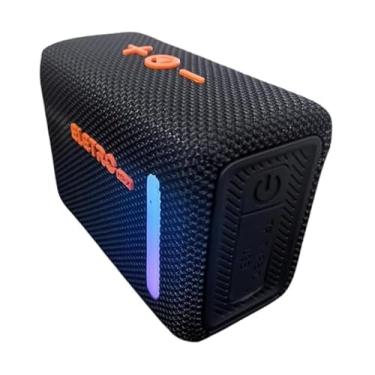 Imagem de Caixa de Som Bluetooth Portátil, 30W, LED, À Prova D'água IPX4, Bateria 1200mAh, Preto