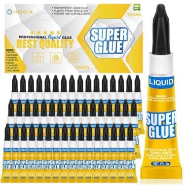 Imagem de Super Glue Liquid INSOIA Clear 48 x 3g Adesivo multiuso