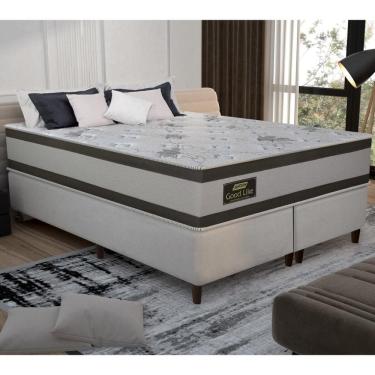 Imagem de Cama Box Conjugado King com Colchão (193x71x203) Good Like Gazin CR35373