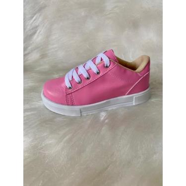 Imagem de Tênis Infantil Feminino Volta as Aulas - Pequena Rainha, Rosa, 27