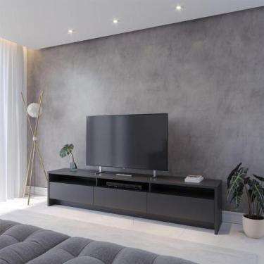 Imagem de Rack Aspen 219 cm - Preto Fosco - Homedock