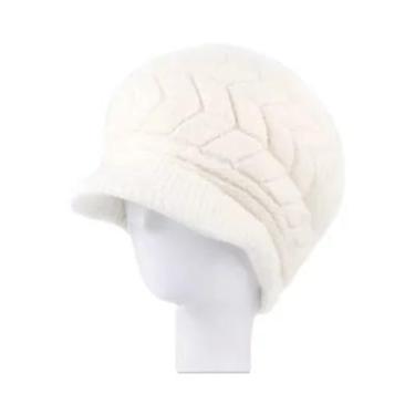 Imagem de Gorro Feminino De Inverno Com Forro De Pelúcia, Quente E Moderno, De L