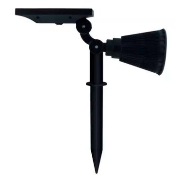 Imagem de Luminaria Espeto 3w Solar Jardim 4 Leds Rgb Colorido Gramado