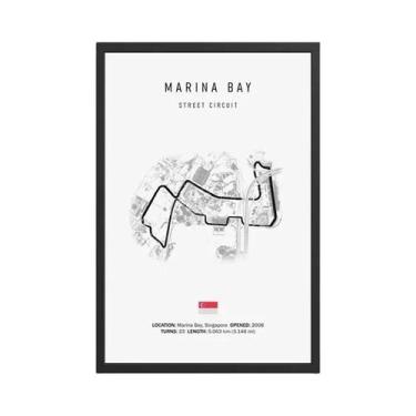 Imagem de Vintage Preto Branco Circuito De Fórmula 1 Imola Monaco Monza HD Óleo 