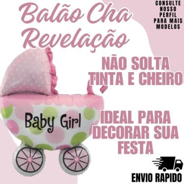 Imagem de Balao Carrinho Bebe Cha Revelaçao Festa Evento Comemoraçao - Crgfestas