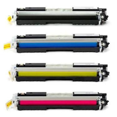 Imagem de Kit 4x Toner Compatível CE310A CE311A CE312A CE313A Importados Novos  