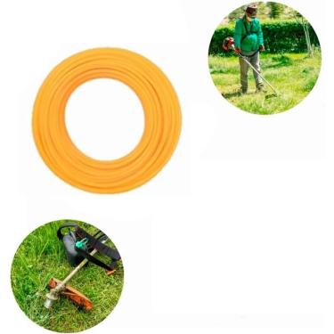 Imagem de Fio Nylon para Roçadeira Cortador de Grama 2,4mm x 15m