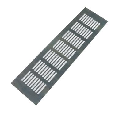 Imagem de Pastlla Capa de ventilação de porta de 30,5 x 7,6 cm, registro de piso, capa de ventilação de grade de alumínio, aberturas de porta com venezianas para armário interno, guarda-roupas, gavetas