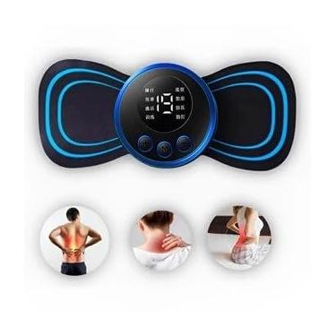 Imagem de Mini Massageador Elétrico Portátil Cervical EMS Alívio Dores Pescoço