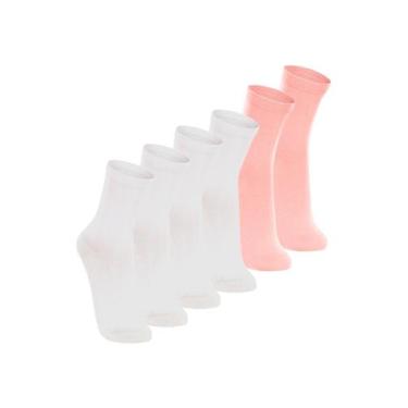 Imagem de Kit com 6 Pares de Meias Cano Longo Lupo 4575-088 Colorido, Rosa