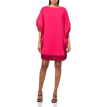 Imagem de Trina Turk Vestido feminino com franjas, Forrest Rose, XGG