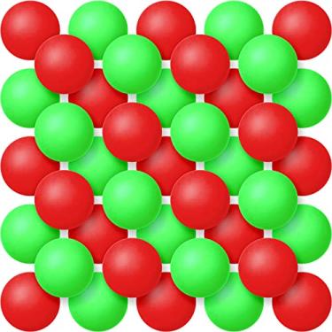 Imagem de 200 bolas coloridas bolas de tênis de mesa bolas de plástico 40 mm bolas de 2,4 g bolas de entretenimento para decoração de festa de cerveja jogos competitivos atividades esportivas (verde claro, vermelho)