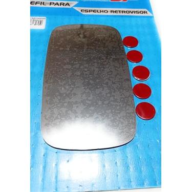 Imagem de Lente Espelho Vidro Metalizado Retrovisor Fiat Palio-Weekend-Siena 1996 A 2003 Bidirecional Direito, Ou Esquerdo