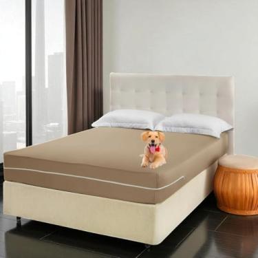 Imagem de Capa Para Colchão Casal Queen Com Zíper Malha Gel Várias Estampas (4-AVELÃ)