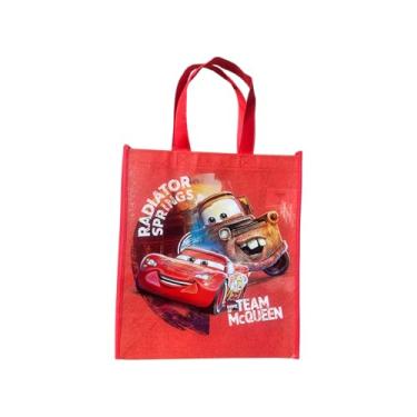 Imagem de Legacy Licensing Partners Disney's Pixar Carros filme Relâmpago McQueen e Mater o caminhão de reboque grande reutilizável sacola reutilizável