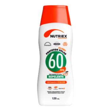 Imagem de Protetor Solar Fps 60 Com Repelente Bisnaga 120ml Nutriex - NoBrand