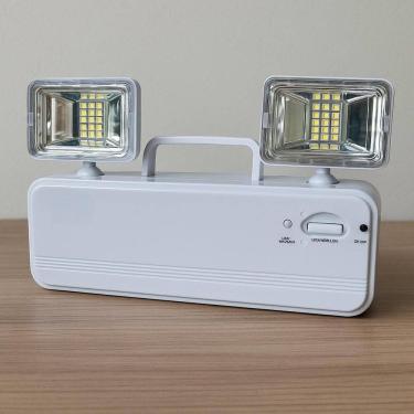 Imagem de Luminária De Emergência Luz Led Recarregável Bivolt