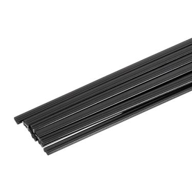 Imagem de HARFINGTON 1 conjunto (10 peças) hastes de solda de plástico 20 cm tiras de soldagem PPR hastes de soldagem para para-choques de carro, caiaque, reparo diário, para-choques de plástico, preto