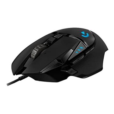 Imagem de Logitech Mouse para jogos G502 Hero de alto desempenho, sensor 25K, 25.600 DPI, RGB, pesos ajustáveis, 11 botões programáveis, memória integrada, PC/Mac – Preto