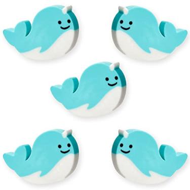 Imagem de Borrachas de golfinho para crianças - 30 peças de mini borrachas de lápis de animais - prêmios fofos para sala de aula - Material escolar - Brinquedo de máquina de venda automática - Enchimentos de