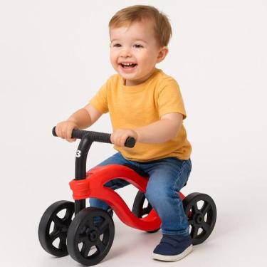 Imagem de Bicicleta de Equilíbrio Infantil Futurista Sem Pedal  4 Rodas Azul, Ro