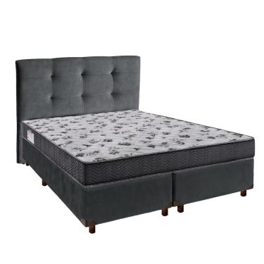 Imagem de Cama + Box Blindado E Colchão Ortobom D33 Casal - Iso100 + Cabeceira