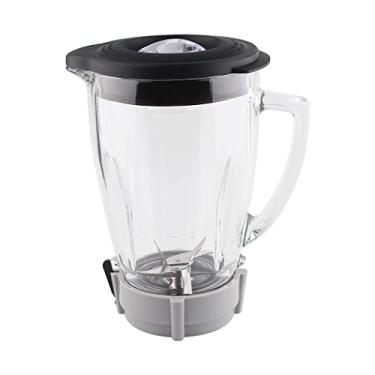 Imagem de Veterger Peças de reposição Jarra de vidro com tampa inferior de base de jarra, compatível com liquidificador Oster Pro 1200