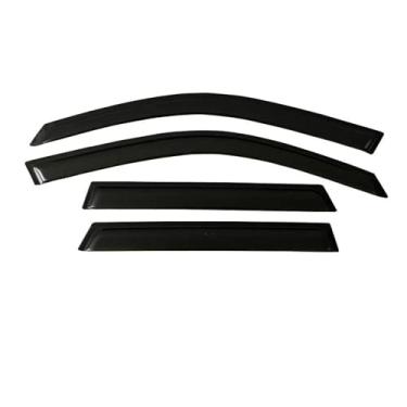 Imagem de GRJQRKHZ Defletor de janela lateral de carro para MERC&edes B & ENZ C-Class W203 Wagon 2002-2005 Viseira de porta Weathershied proteção contra vento sol chuva protetores de janela lateral defletores