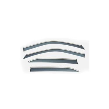 Imagem de GRJQRKHZ Defletor de janela lateral de carro para M&itsubishi Eclipse Cross 2018-2023 Weathershied viseira de porta vento sol proteção chuva janela lateral defletores de vento