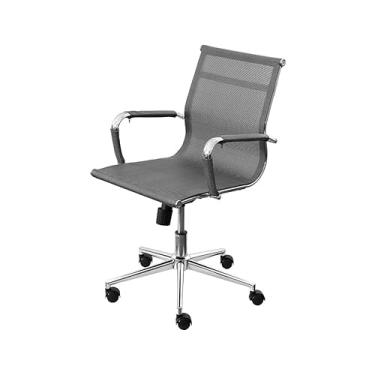 Imagem de Kit 4 Cadeiras Tela Baixa (Cinza)