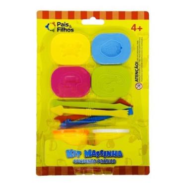 Imagem de Kit Massinha De Modelar - Conjunto Prático Brinquedo Lúdico