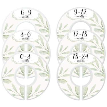 Imagem de Divisórias de armário para meninas Mumsy Goose Botanical, pacote com 6