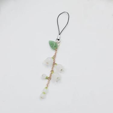 Imagem de 1 peça de pingentes estéticos para celular, lindos acessórios para telefone, pingentes de lírio do vale para celular, chaveiro, airpods câmera, pingentes, decoração de bolsa, /, Metal, Sem Pedra