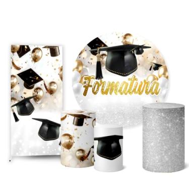 Imagem de Trio Capas Cilindro + Painel Sublimado + Painel Lateral Formatura (K2FOR0008)