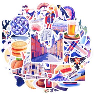 Imagem de 100 peças Escócia Natureza Cultura Arquitetura Animais Adesivos Engraçados Artigos de Papelaria Materiais Escolares Tradicionais para DIY Telefone Guitarra Laptop Notebook Mala Copo Laptop Motocicleta