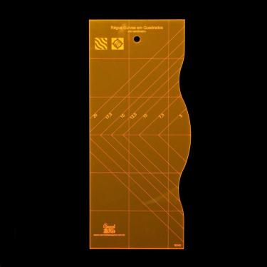 Imagem de Régua para Patchwork Curvas Em Quadrados