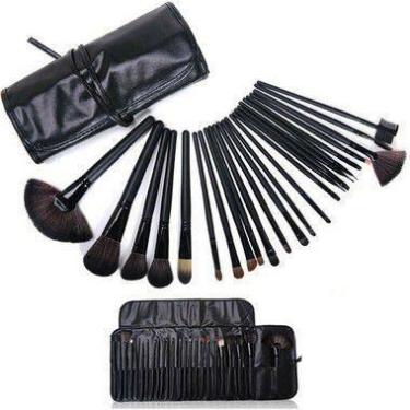 Imagem de Kit Pinceis Maquiagem Profissional 24 Peças com Estojo Organizador 904
