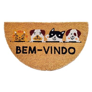 Imagem de Capacho De Poa Fibra De Coco Pets 60x33cm - Uzoo Capacho Fibra De Coco Ml 60x33cm Pets