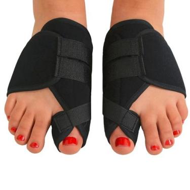 Imagem de Corretor protetor joanete ortopédico ajustável neoprene - SWG, PRETO, 