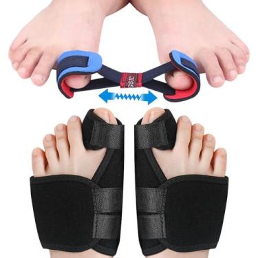 Imagem de Combo 3 peças ortopédico protetor para joanete dedão - SWG, PRETO, ÚNI