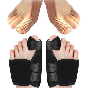 Imagem de Kit 2 pares corretor joanete tratamento contra dores - SWG, PRETO, ÚNI