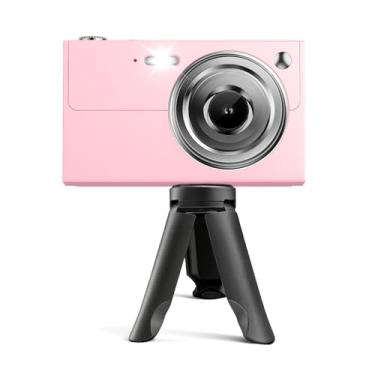 Imagem de Câmera digital, câmera 4K de 64 MP para crianças com tela IPS de 2,8 polegadas, cartão SD de 64 GB e zoom digital de 16 x, câmera compacta compacta e portátil, pequeno presente para meninos e meninas