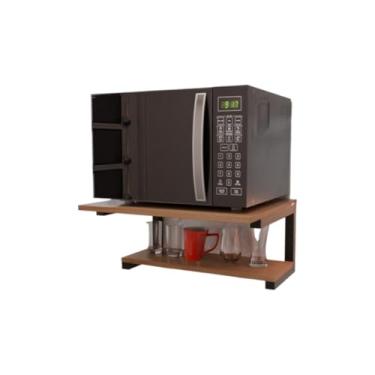 Imagem de Suporte De Parede Para Forno Micro-Ondas InstalaçãO Simples(Madeirado)