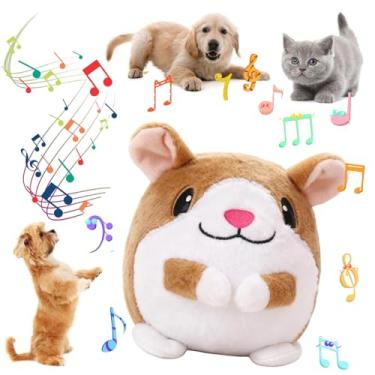 Imagem de Brinquedos interativos para cães, brinquedo de pelúcia para animais de estimação em movimento ativo com modos de gravação e música, bola interativa para cães, brinquedos recarregáveis para mantê-los