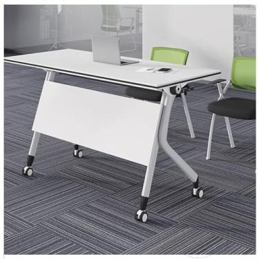 Imagem de JYXYXSCP Mesa compacta para computador moderna, escritório doméstico, laptop, PC, estação de trabalho, mesa de leitura compacta para uso no escritório (140 x 40 x 75 cm)