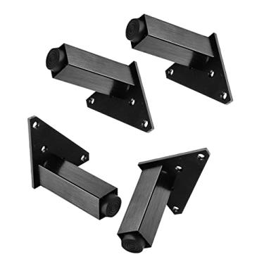 Imagem de Conjunto de 4 pernas de substituição de cadeira macias ajustáveis, pernas de mesa de jantar industrial, pernas de móveis de metal de liga de alumínio, pernas de sofá, ajustável: 6 mm/0,24 pol, várias