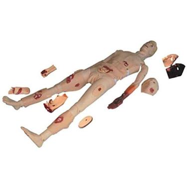 Imagem de Manequim de cuidados com o paciente, manequim de treinamento de habilidades de enfermagem, modelo anatômico de primeiros socorros humanos de trauma, simulador multifuncional de cuidados com o paciente