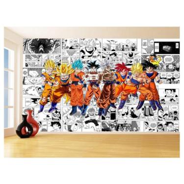 Imagem de Papel De Parede Dragon Ball Goku Vegeta Anime 3,5M Dbz225 - Você Decor