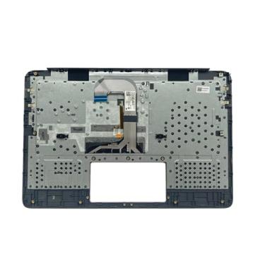 Imagem de Lyinsen Substituição para laptop HP Chromebook 14 G6 capa superior de teclado retroiluminado com apoio de mãos peça 35.6 cm L90460-001 capa superior preta